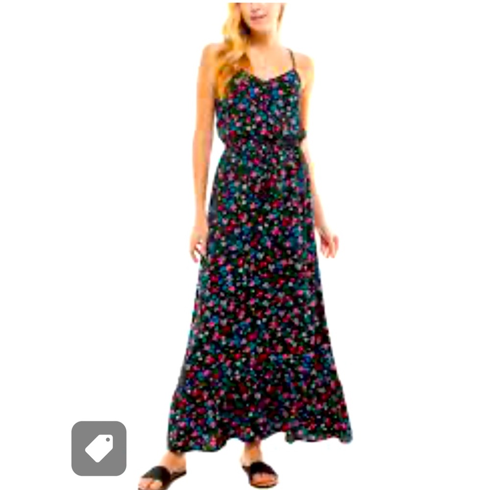 Maxi dress by Kingston Grey, spaghetti straps, cross crosses in the back.  XL